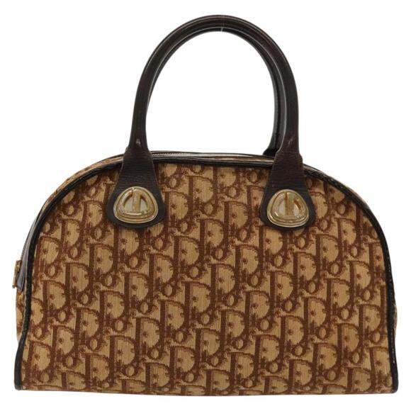 DIOR Trotter Canvas Hand Bag Brown - Picture 2 of 12